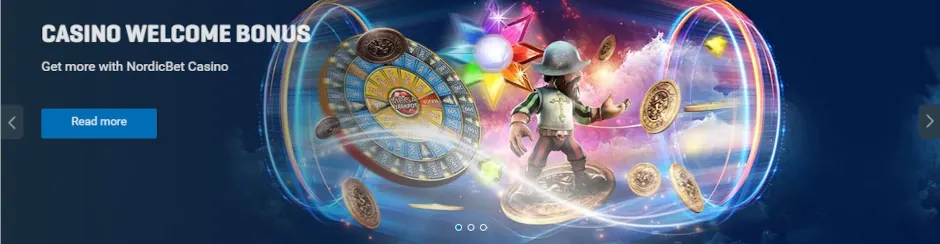 NordicBet casino, skjermbilde