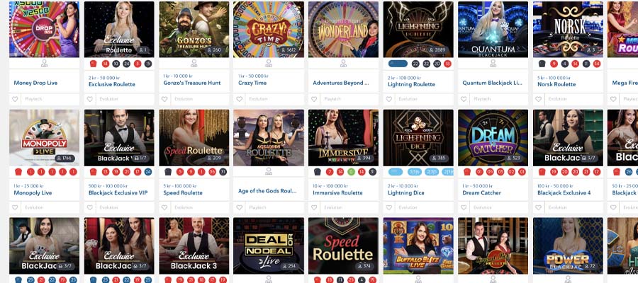 screenshot folkeriket live games