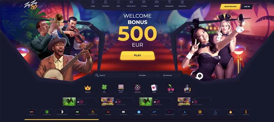 screenshot zigzag777 interface